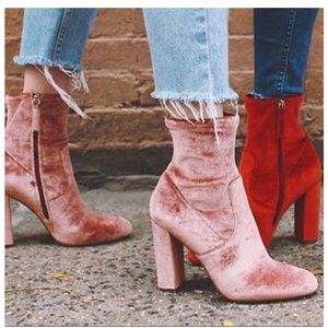 Steve Madden 4 inch heel Blush Booties- size 12